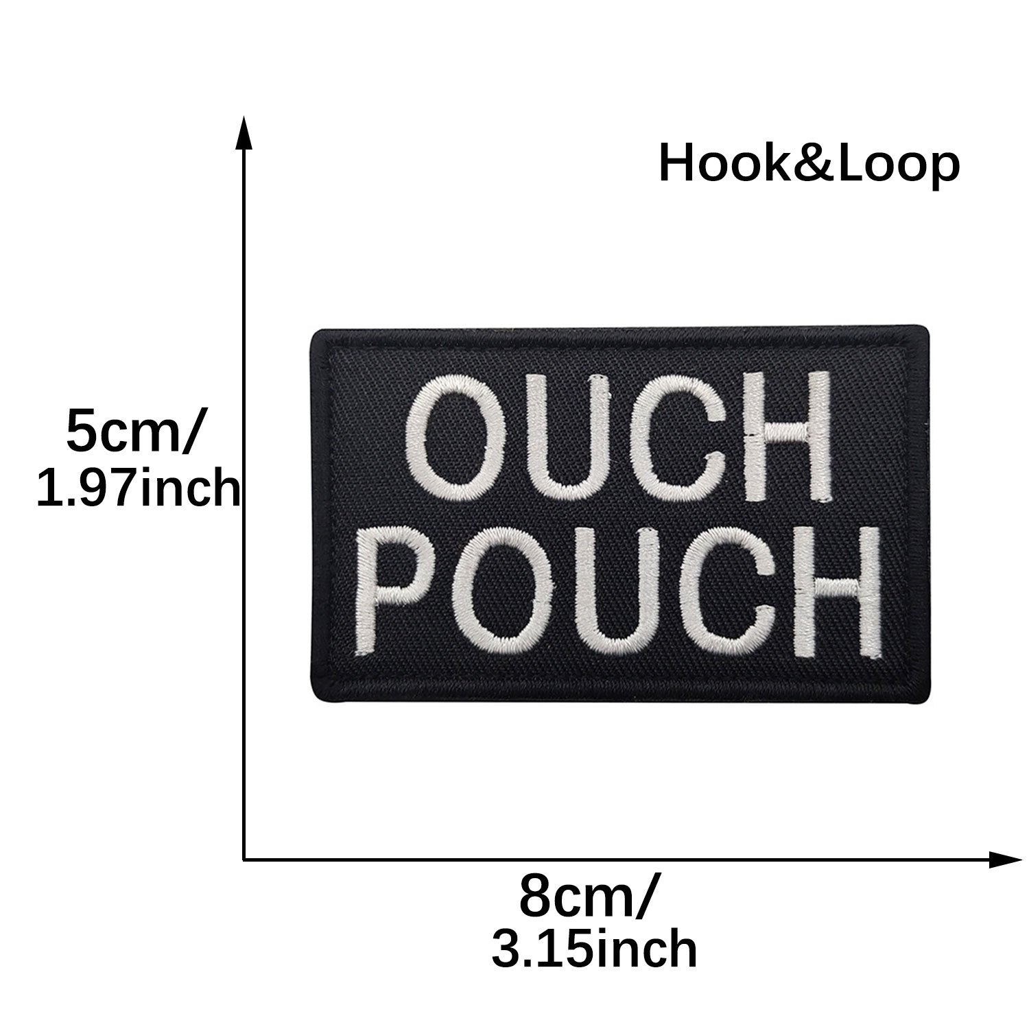 ouch Pouch Embroidered Patch Badges Tactical Applique - Temu
