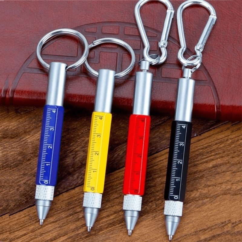 Cheap Scale Metal Screwdriver Ruler Multifunction Ballpoint Pen Keychain Pen  Stylus Tool Pen Touch Pen