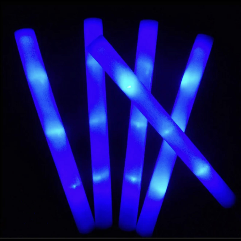 1 Pc Foam Glow Sticks LED Multi Color Electronic Light Up Sticks for Party  Wedding Birthday 