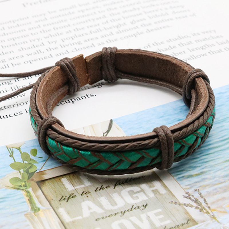 Nanogram leather bracelet