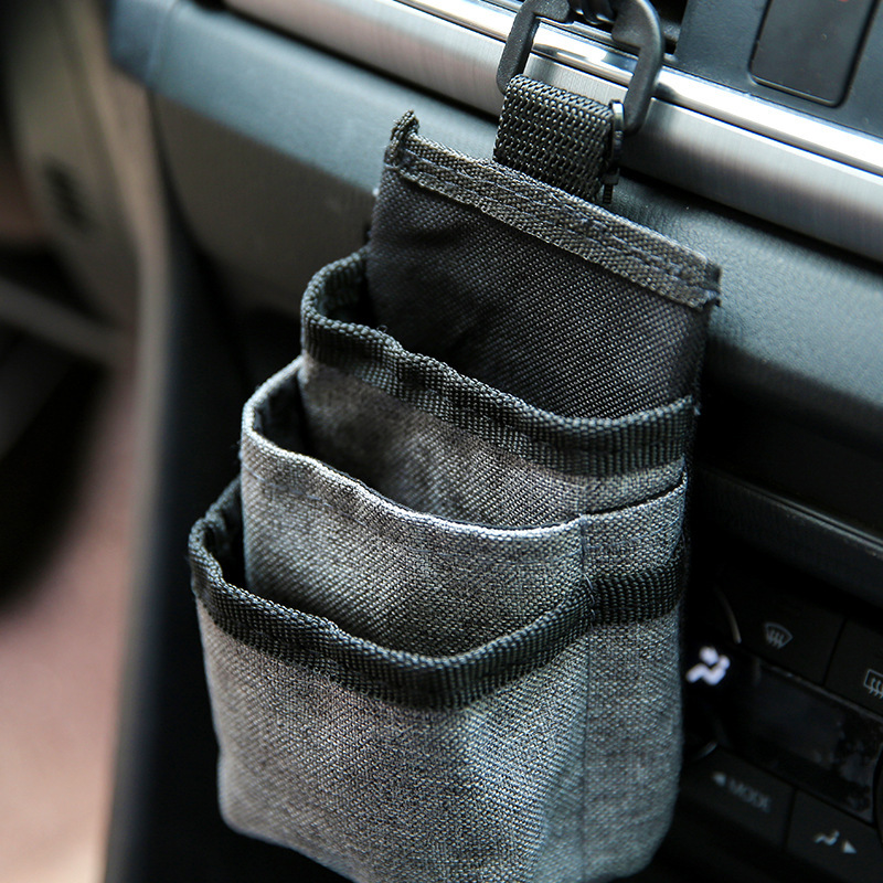 Car Air Vent Hanging Storage Box - Car Universal Storage Bag Mobile Phone  Bag Pu Leather Car Mobile Phone Holder Car Interior Accessories - Temu Japan