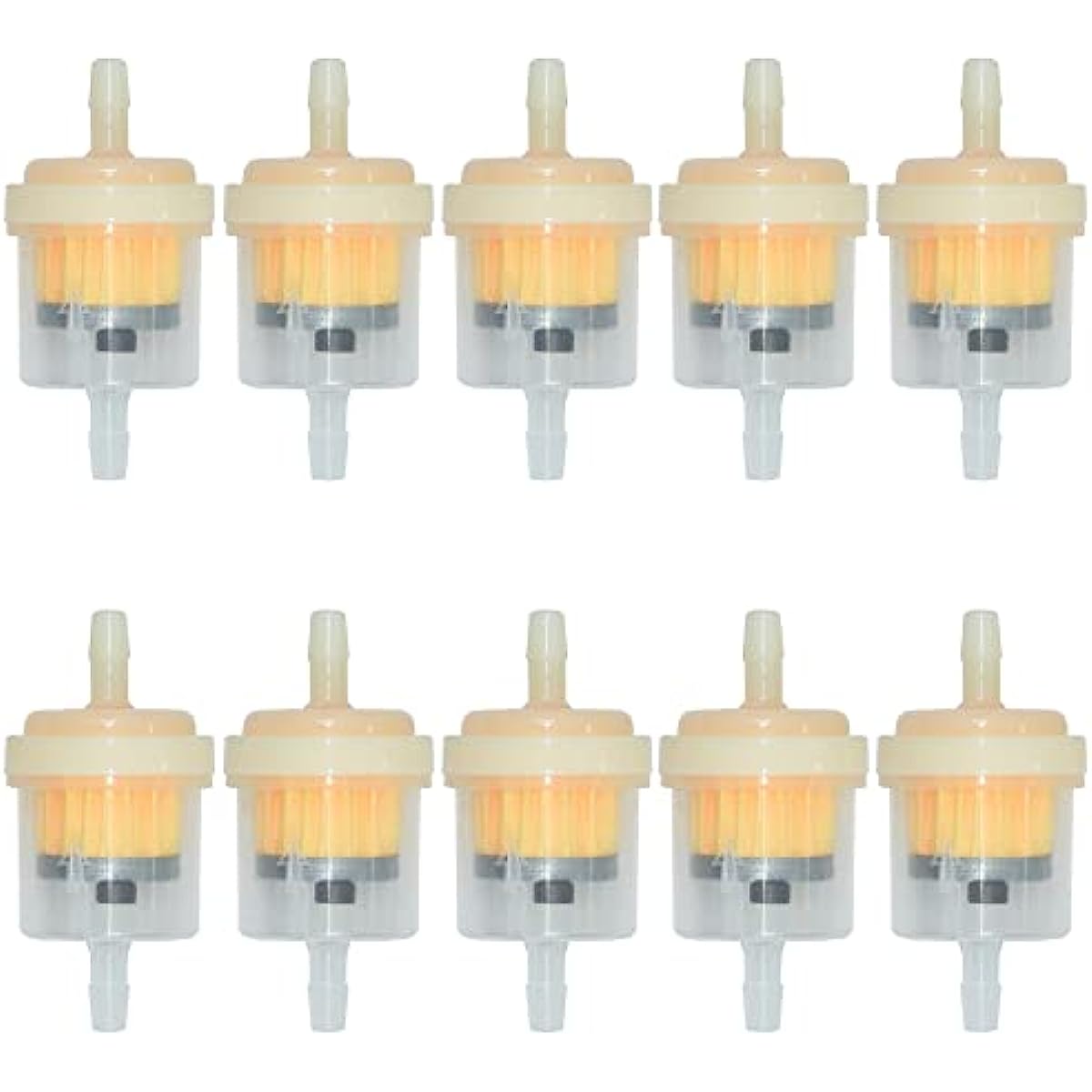 12 Pieces Gas In-Line Fuel Filter 1/4 and 5/16 Universal Motorcycle  Petrol Inline Filtration Speed Quick Gasoline Diesel Filter for 6mm/8 mm  Fuel Hose for Lawnmower, Power Equipment : : Automotive