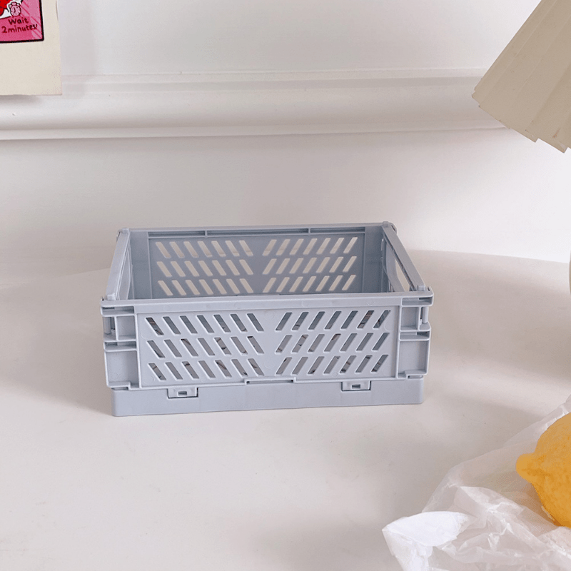 Mini Folding Plastic Storage Box Perfect Home Office - Temu United