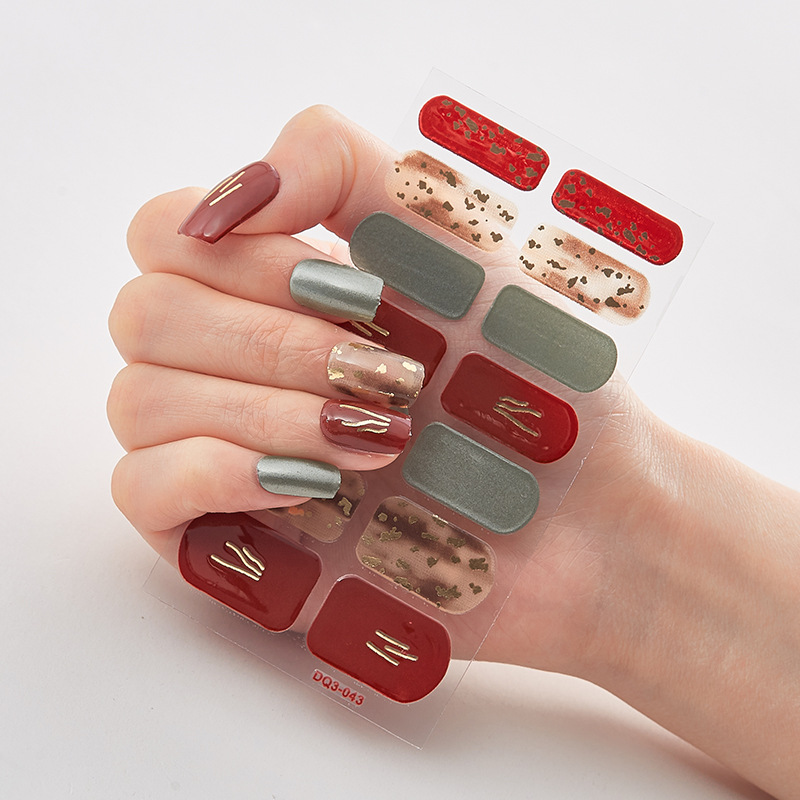 Glam Up Your Nails With 3d Bronzing Laser Nail Strips Bling - Temu