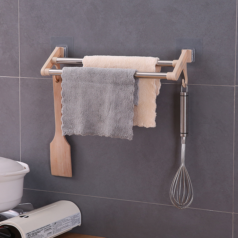 Stainless Steel Towel Rack Towel Storage Rack Punch - Temu