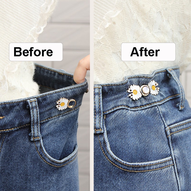 1Pc Tighten Waist Button for Women Skirt Pants Jeans Adjustable