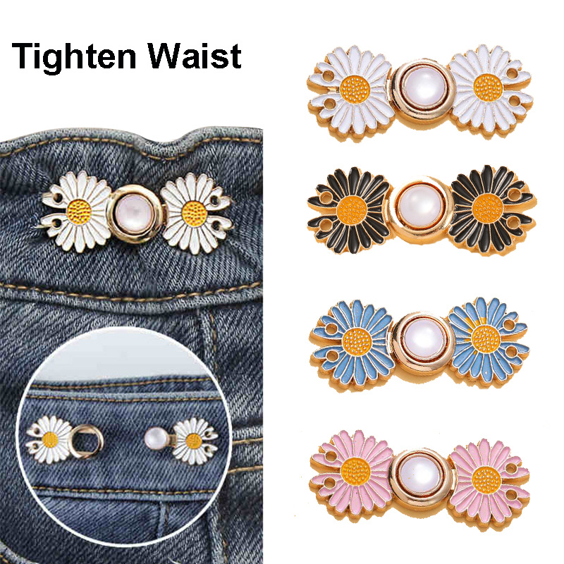 2pcs Tighten Waist Button fr Skirt Pants Jeans Adjustable Waist