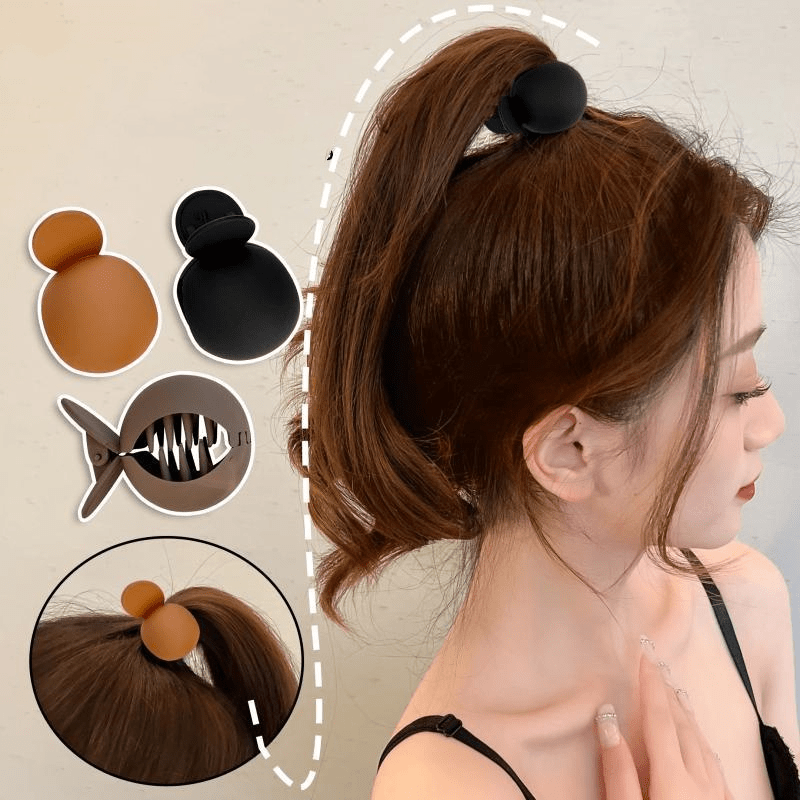 Frosted High Ponytail Hair Clip Makeup Hairpin Accessory