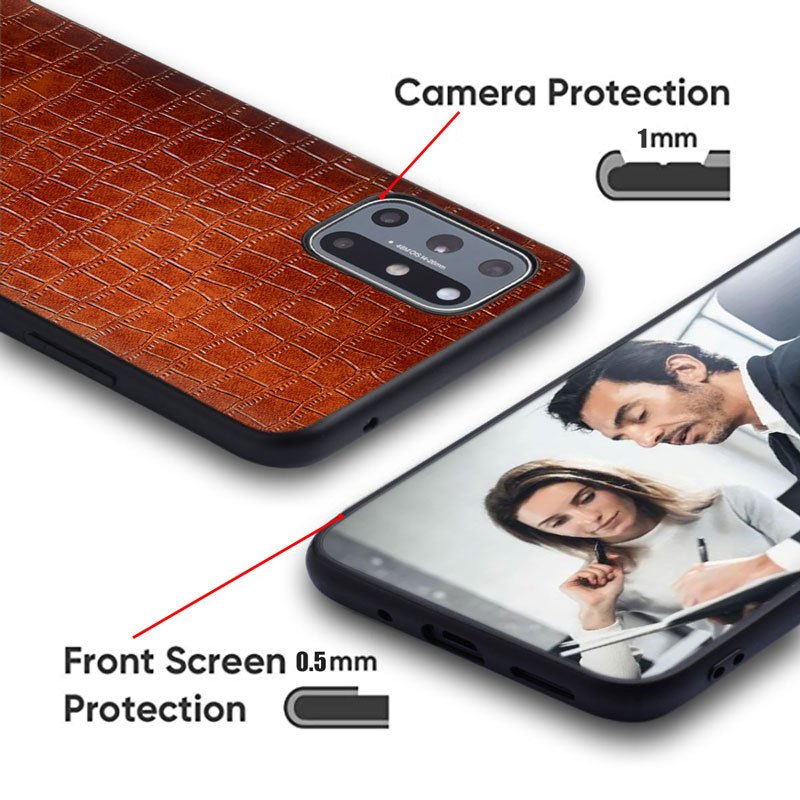 Leather Lattice Protection Cover, Leather Phone Case