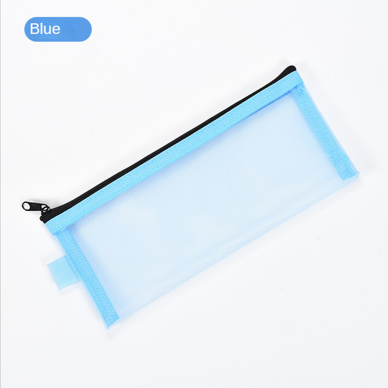 1pc Mesh Pencil Case, Transparent Stationery Bag, Simple Pencil Storage  Bag, Portable Pencil Case, Student Exam Special Pencil Case, Zipper Bag,  Ticke