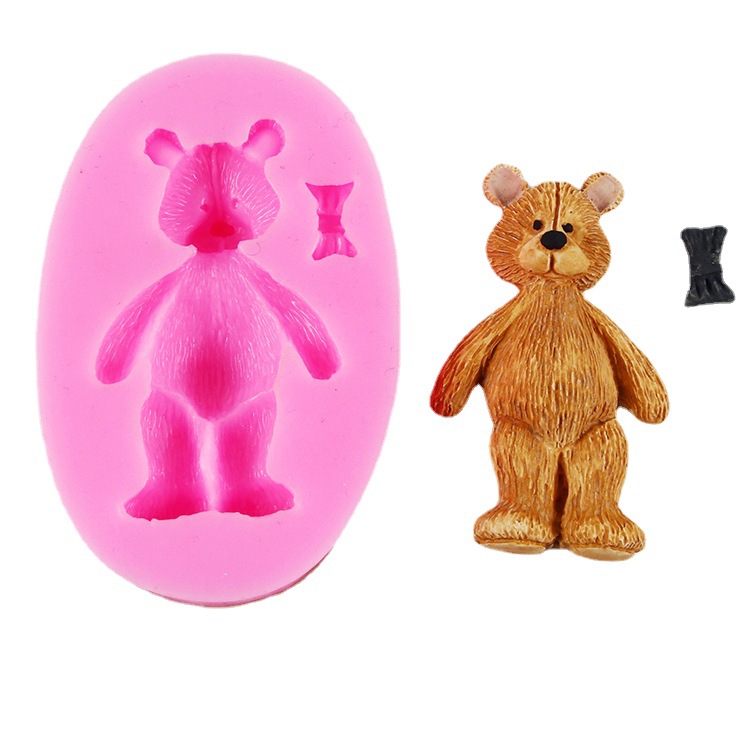 3D Teddy Bear Mold Ice Cube Silicone Mould DIY Chocolate Cake Baking  Decoration Tools Summer Ice Cream Molds Kitchen Gadgets - AliExpress