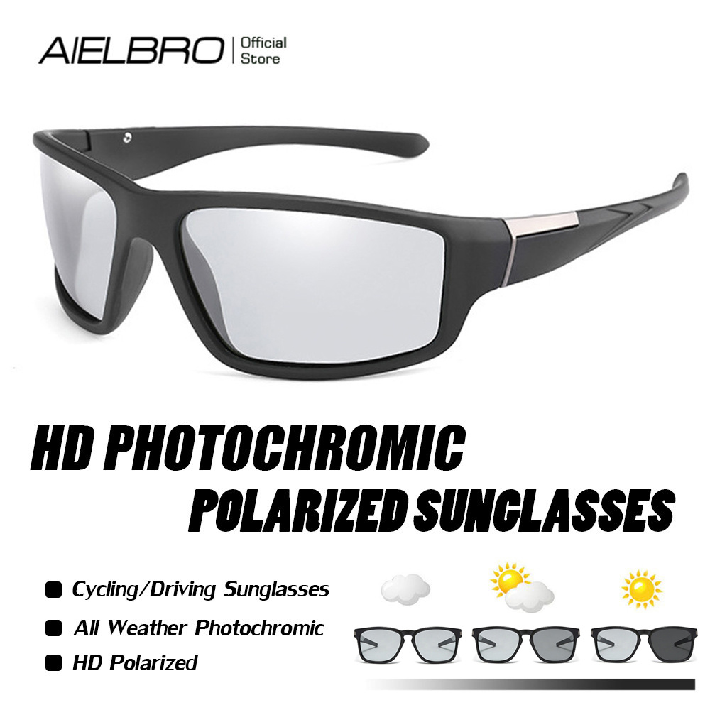 Buy AIELBRO Male Bicycle Sunglasses Cycling Glasses Polarized