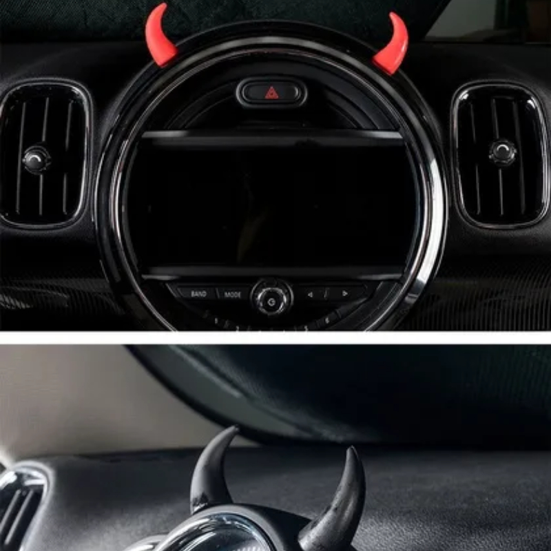 Devil Horns Steering Wheel Sticker Trim Mini Cooper S One D - Temu