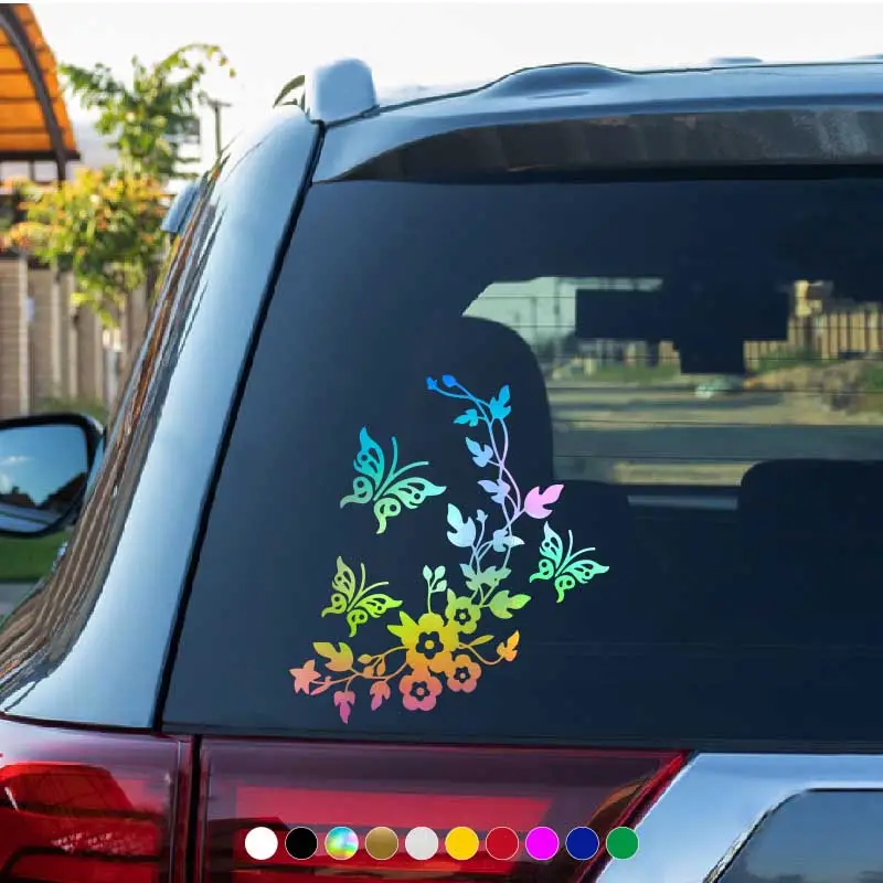 Auto styling aufkleber Blumen Schmetterlinge Kreative Auto - Temu Germany