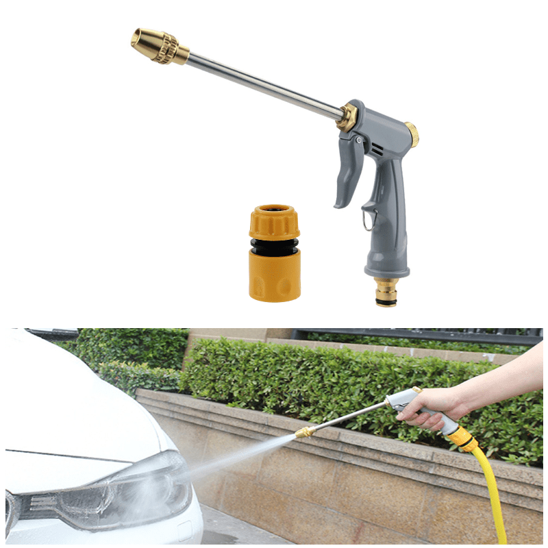 1pc Green Multi-functional Car Wash Foam Sprayer, 8-in-1 Water Hose Nozzle  Garden Cleaning Gun For Home