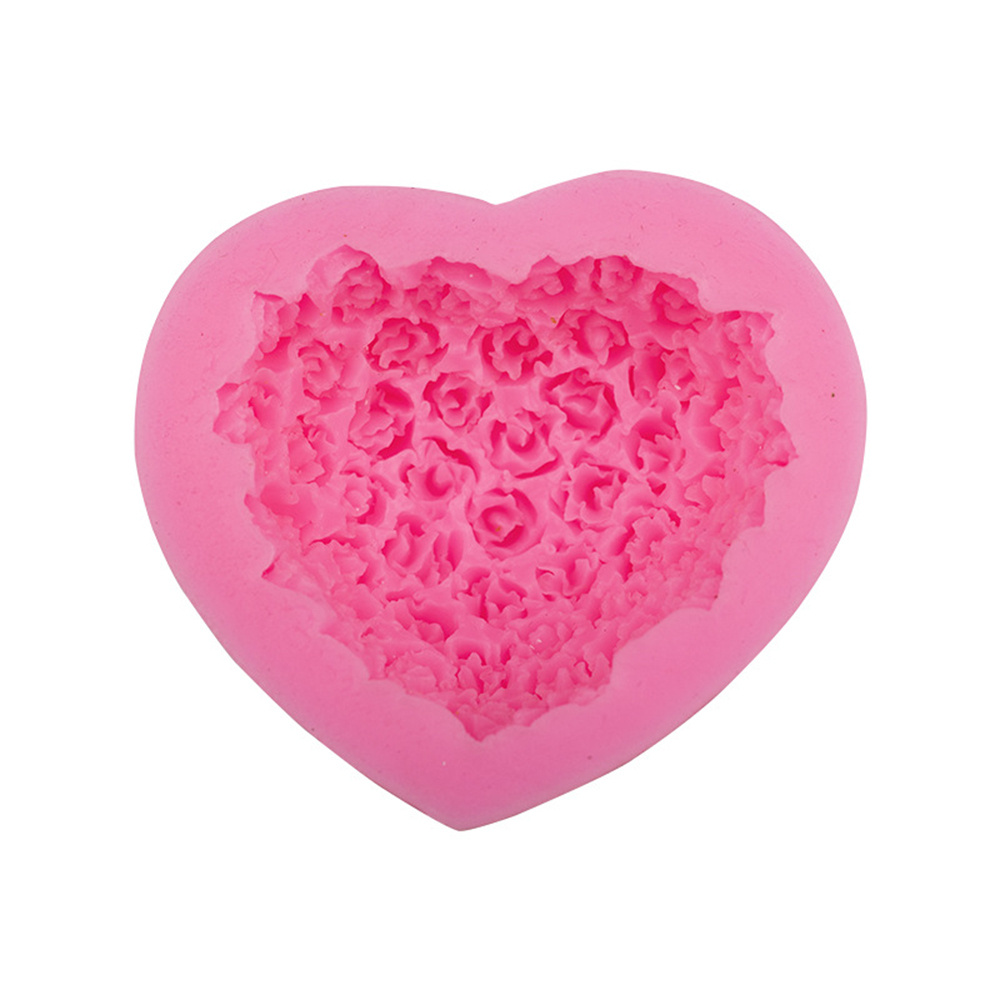  Silicone 3D Love Heart Mold Silicone Mould Heart Soap