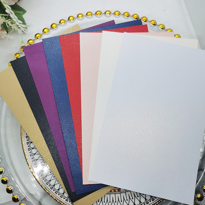 Premium Quality Assorted Colors Pearle Card Stock 200Pcs Blank Metallic  Cardstock Paper with Rounded Corners for DIY Crafts Scrapbooking and