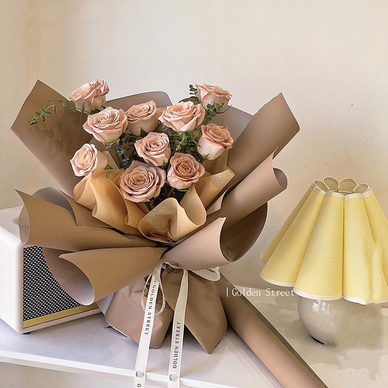 Barely Peach, Soft Pink Paper Flower Bouquet - Medium Bouquet – The Flower  Craft Shop