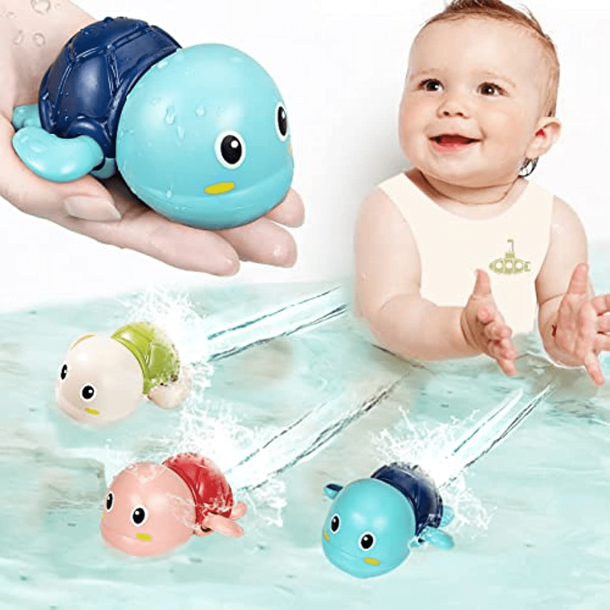 Bath Toys for Toddlers 1-3 - Mold Free Bath Toys Baby Pool Toys Toddler Age  1-2-4 Bath Toys for Infants 6-12 Months 1 2 3 4 Year Old Girl Boys Gifts