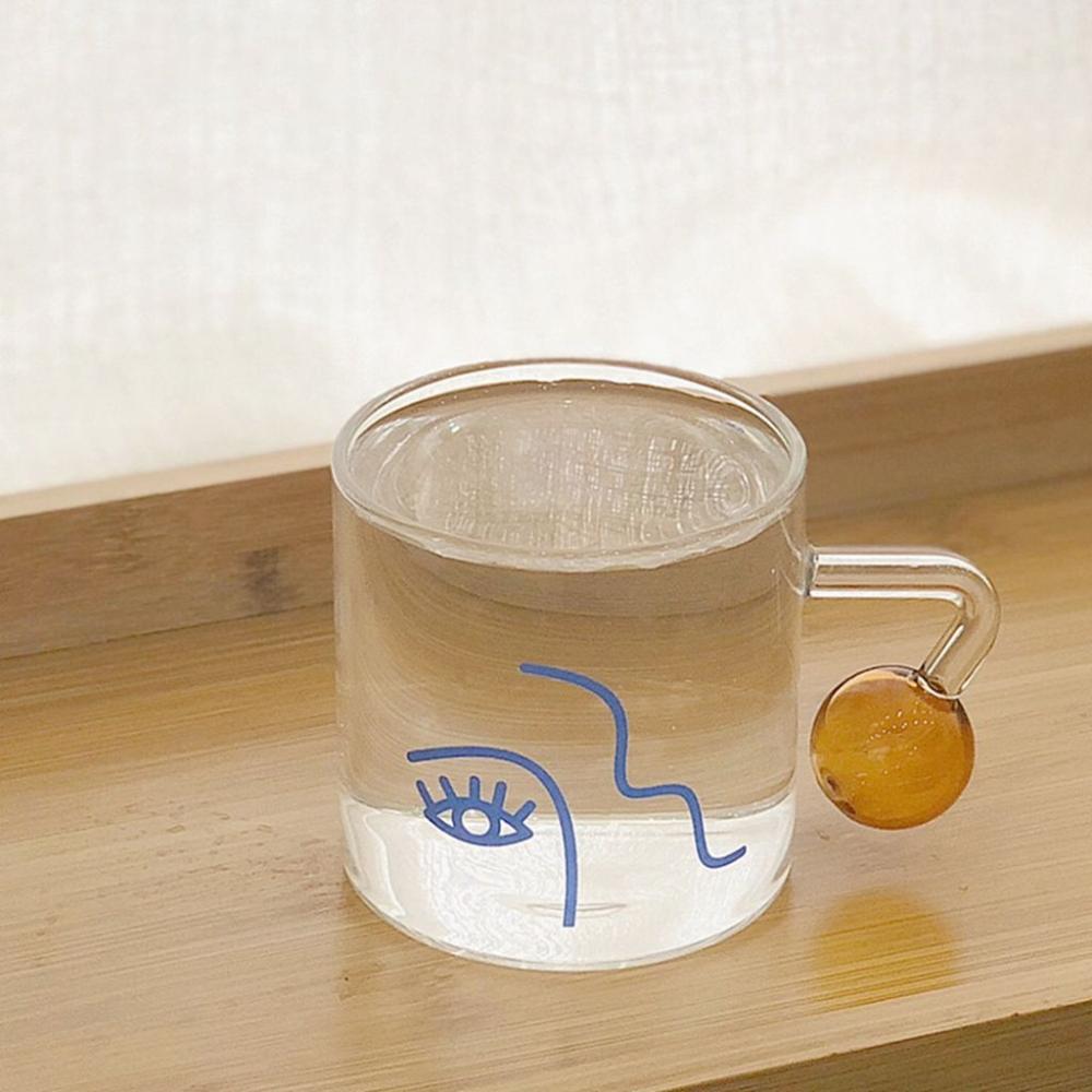 1pc, Grape Shape Glass Water Cup, Coffee Mug, Coffee Mugs, Cute Glass Cups,  Aesthetic Cups, Summer Winter Drinkware, Home Kitchen Items, Ift For Women
