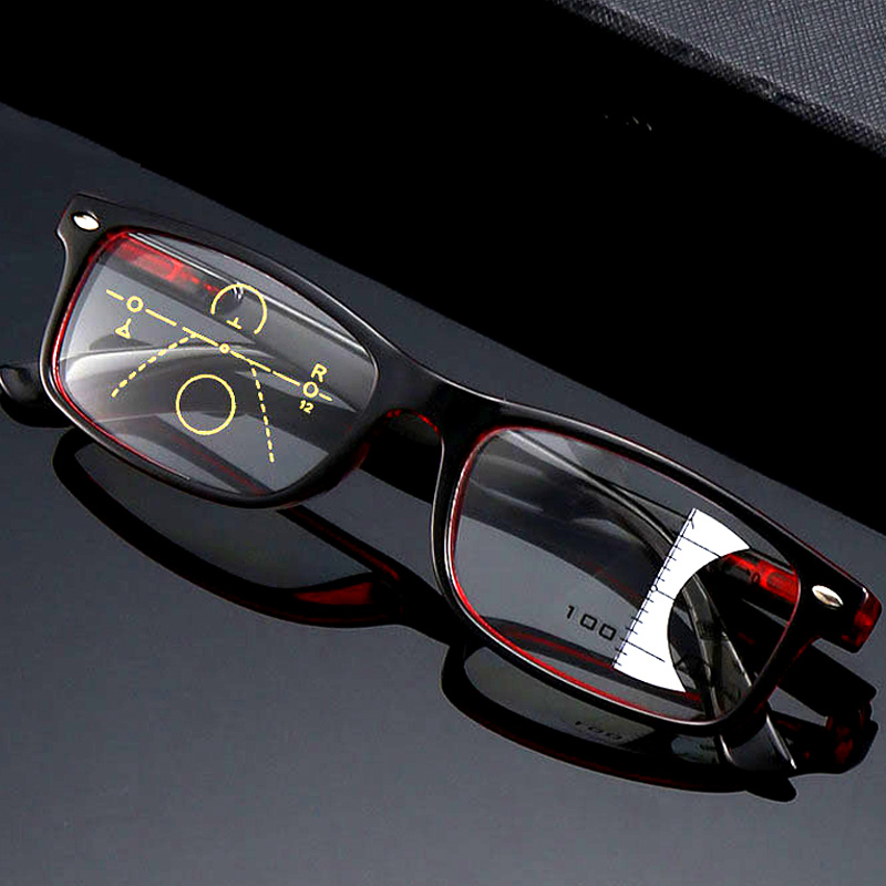 Gafas de lectura multifocales para hombre y mujer, lentes