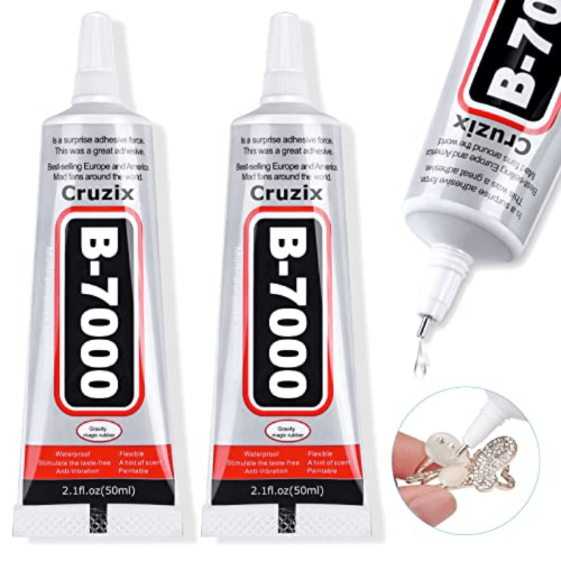 B7000 Rhinestones Glue For Crafts 3pcs 50ml 1.68fl.oz Clear B-7000