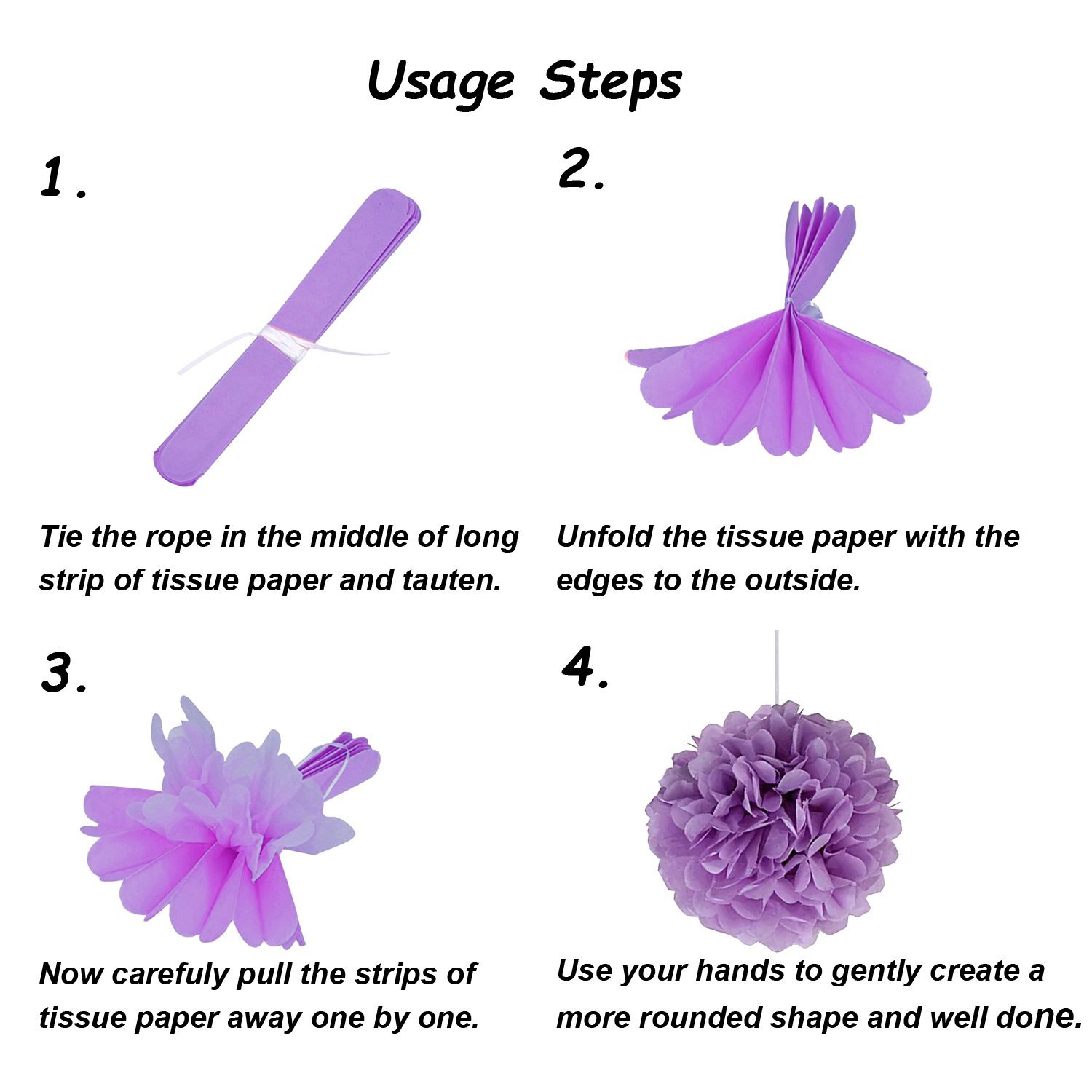 Tissue Paper Pom Poms Party Kit Add A Splash Blush - Temu