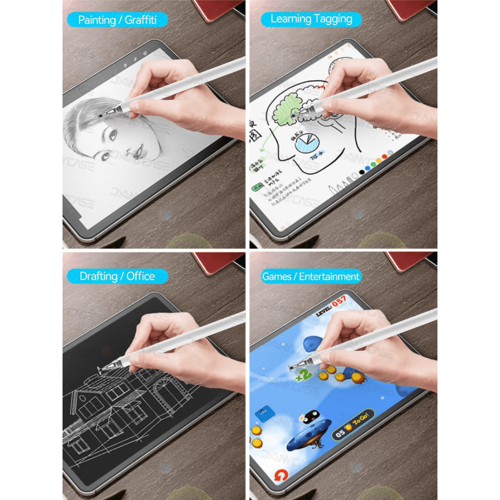 2 in 1 Universal Stylus Pen For iPad Android Tablet Mobile Phone