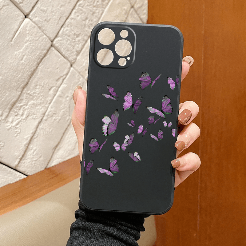 butterflies graphic pattern silicone phone case 14 13 Temu