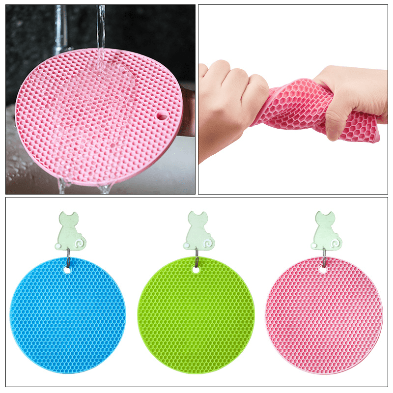 18/14cm Silicone Mats Multifunction Round Heat Resistant