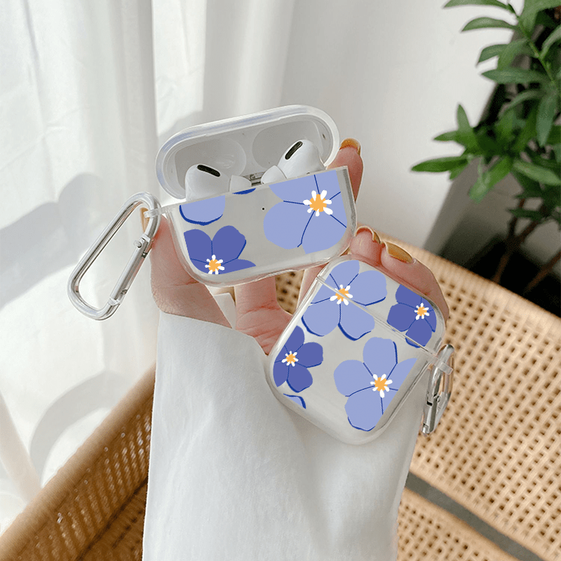 

Gift The Perfect Protection For Airpods With This Stylish Flower Graphic Pattern Headphone Clear Case!