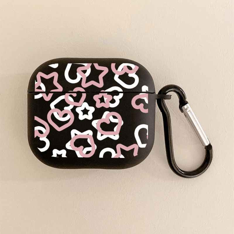 Love & Stars Graphic Pattern Headphone Case For Airpods1/2