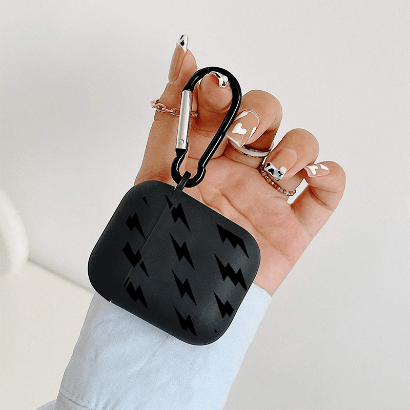 Gift-worthy Black Lightning Graphic Pattern Headphone Case - Perfect For  Airpods1/2, Airpods3, Pro & Pro (2nd Gen) - Anti-fall Silicon Protection! -  Temu Switzerland
