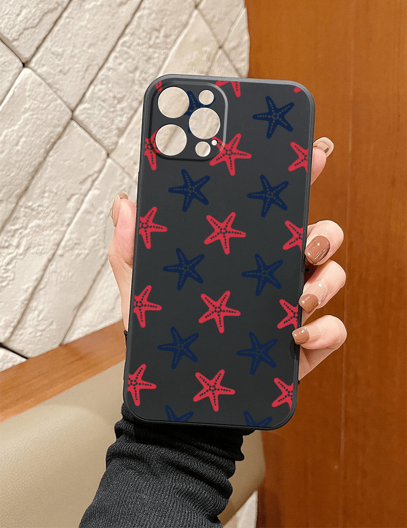 Colorful Seahorse Star Graphic Pattern Print Protective Phone Case High  Quality Protective Phone Case For Iphone