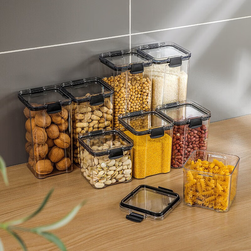 Airtight Clear Food Storage Container With Lid - Perfect For Flour