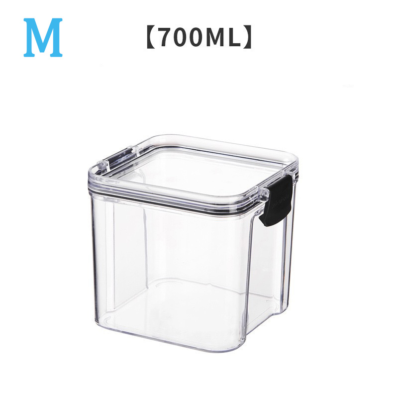 ZENS Botes herméticos de vidrio, juego de 4 tarros de almacenamiento de  cocina con tapas transparentes, recipientes cilíndricos de boca ancha con