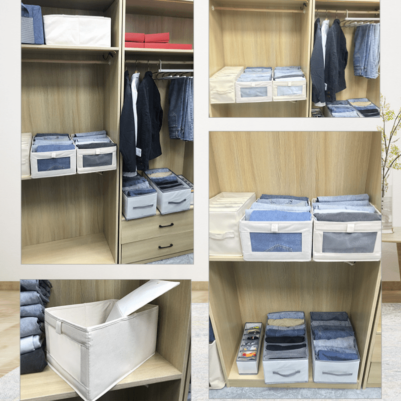 HOMKOM Clothes organisers storage for wardrobe, Cloth Organizer Storage Box,  wardrobe organizer for storage, Clothes Organiser