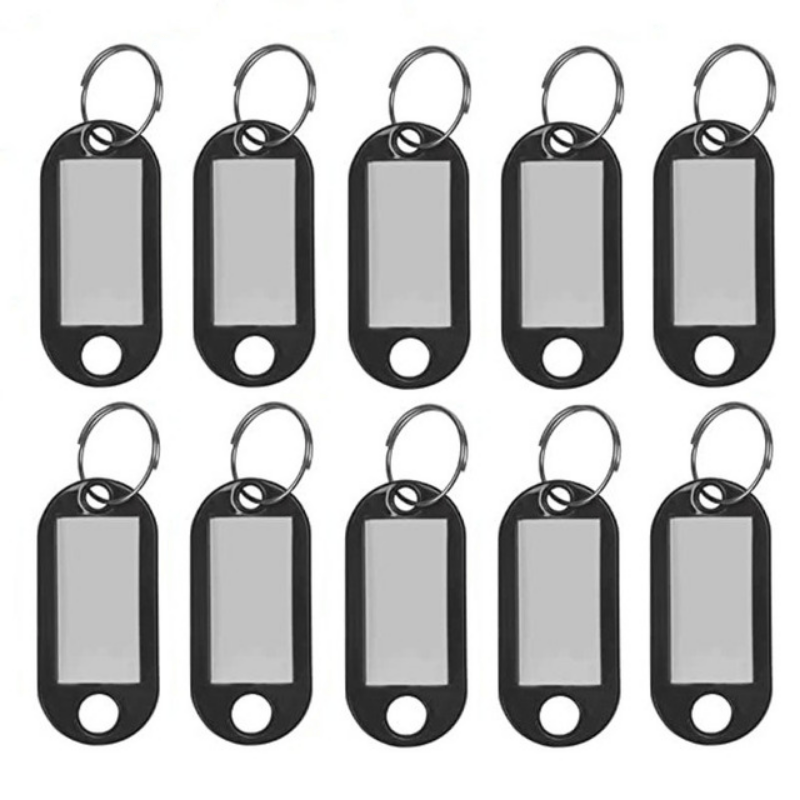 10pcs Multi-Colored Key Tags With Labels - Perfect For Organization!