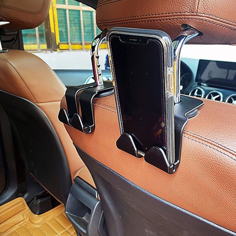 Car Hidden Creative New Seat Back Hook, Car Multifunctional Rear Car Mobile  Phone Holder Hook - Temu United Kingdom