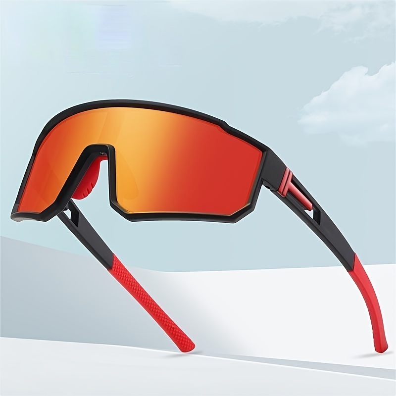 1pc Square Riding Sports Style Men's Polarized Sunglasses Driver Driving Fishing Sunglasses UV400,Temu