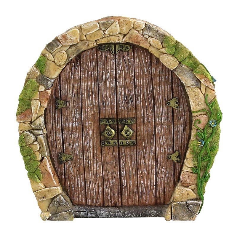 Tree Fairy Door Decor Micro Fairy Garden Outdoor Decoration - Temu