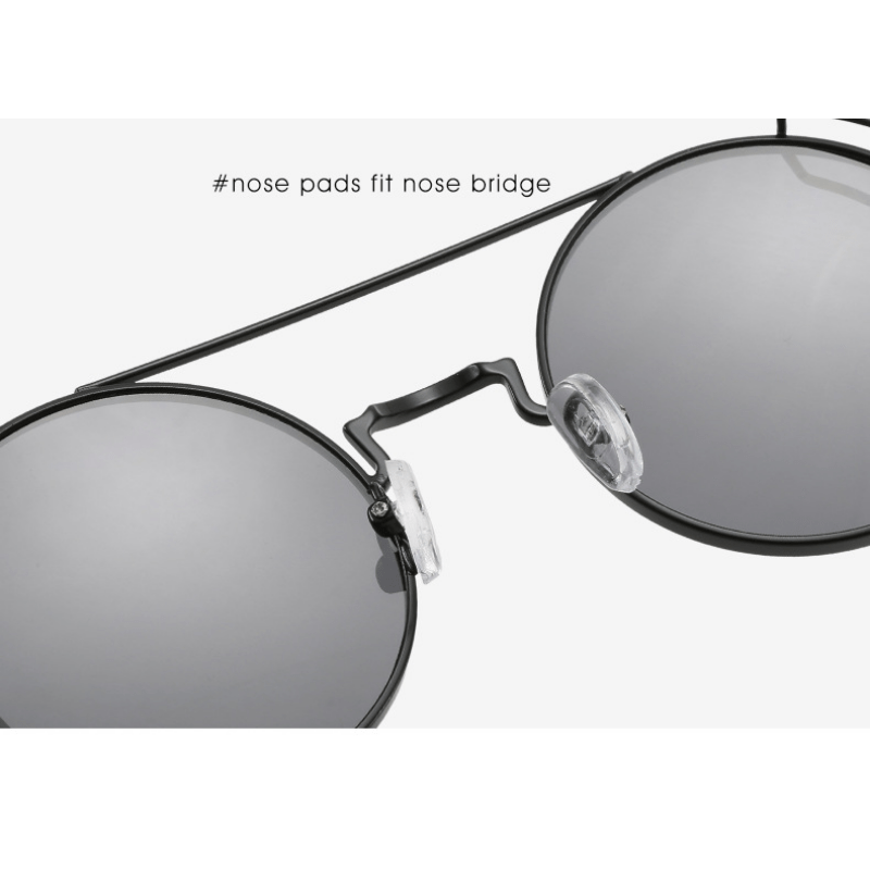 Men's Cyberpunk Round Frame Sunglasses
