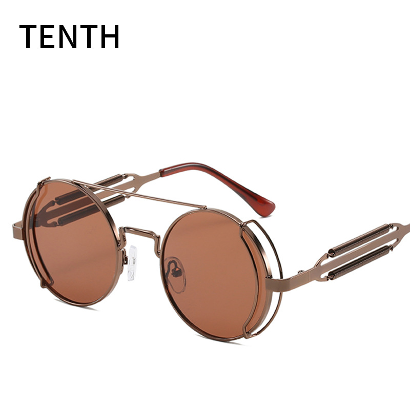 Men's Cyberpunk Round Frame Sunglasses