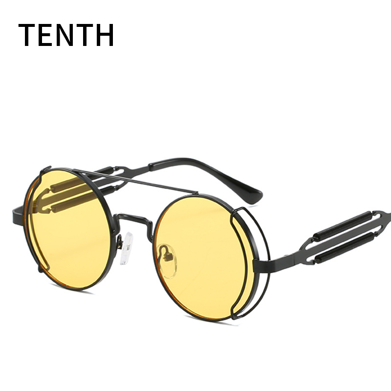 Men's Cyberpunk Round Frame Sunglasses