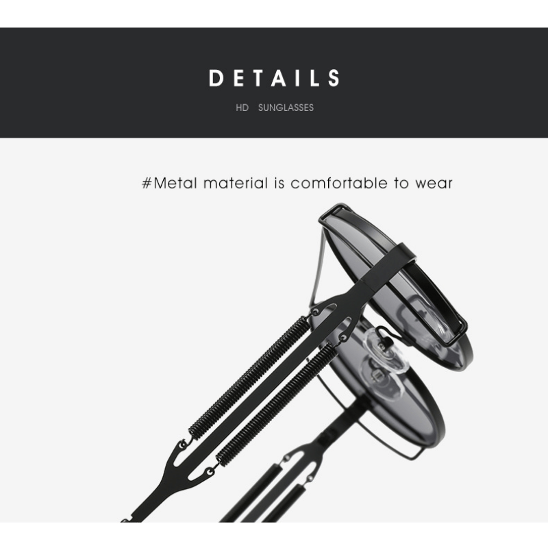Men's Cyberpunk Round Frame Sunglasses