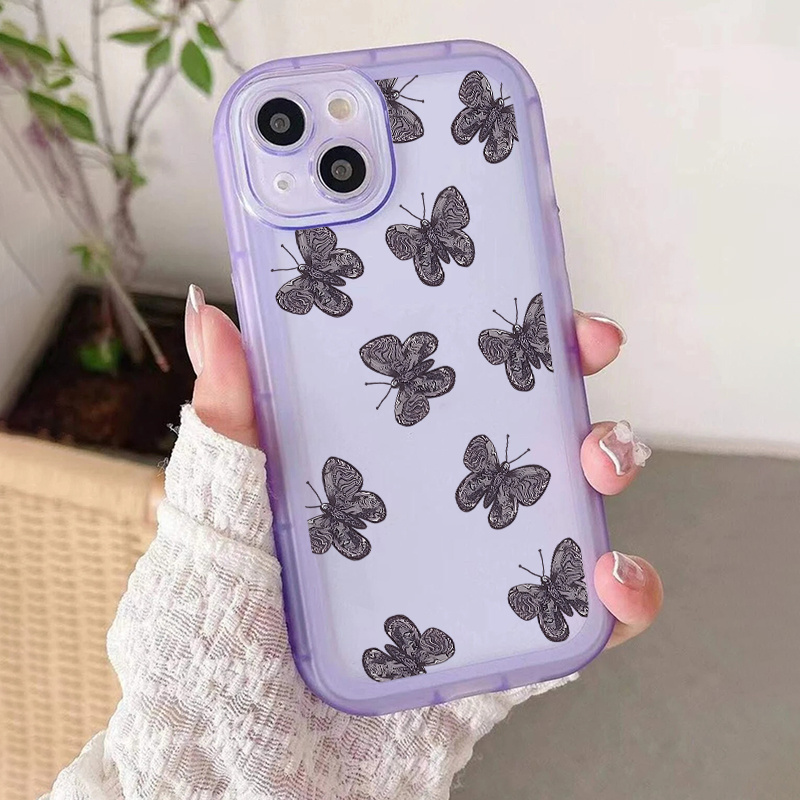 Lovely Simple Butterfly Fruit Lovers Mobile Phone Case For Iphone 14 Pro  Max 14 Pro 14 Plus 14 13 Pro Max 13 Pro 13 12 Pro Max 12 Pro 12 11 Pro Max  11 Xs Max Xs Xr - Temu