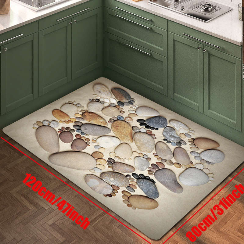 Kitchen Rug, Cushioned Anti Fatigue Kitchen Rug Waterproof Non Slip Kitchen  Rugs Set Runner in 2023