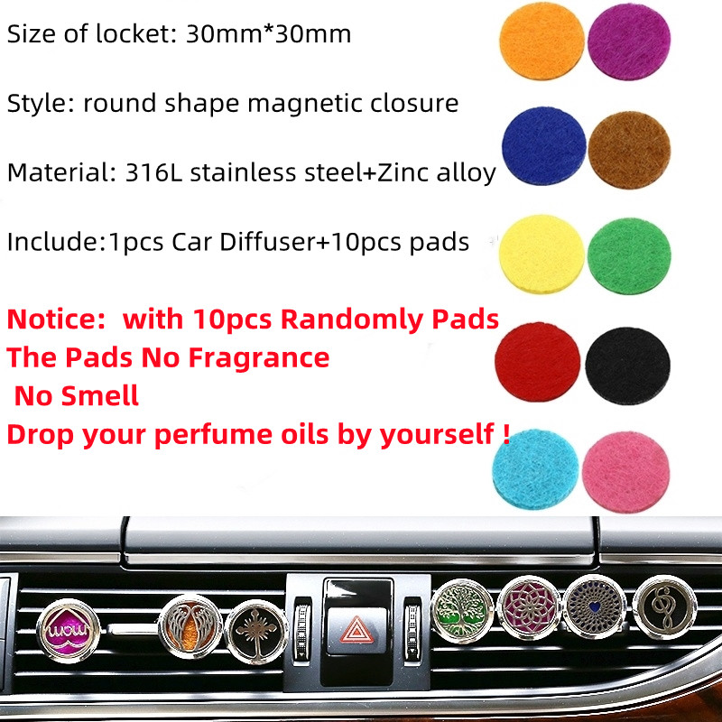 10pcs Aromatherapy Car Diffuser Essential Air Fresheners