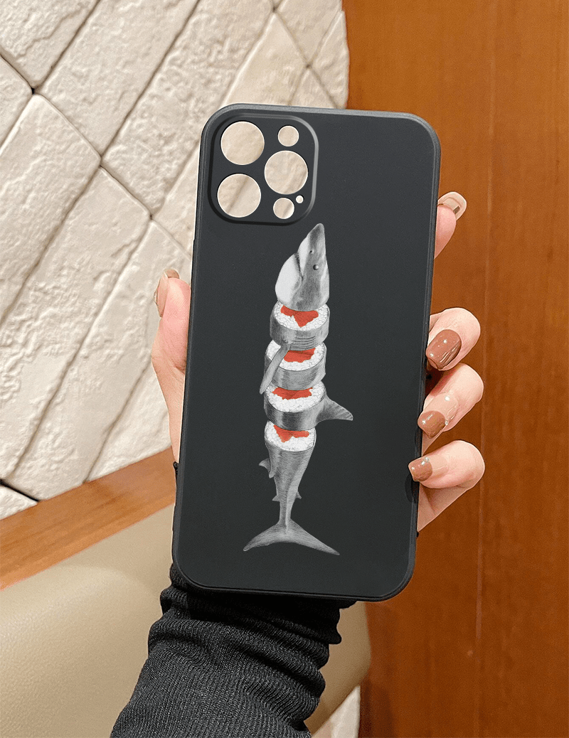 Fish Separated Vertically Graphic Pattern Silicon Phone Case - Temu