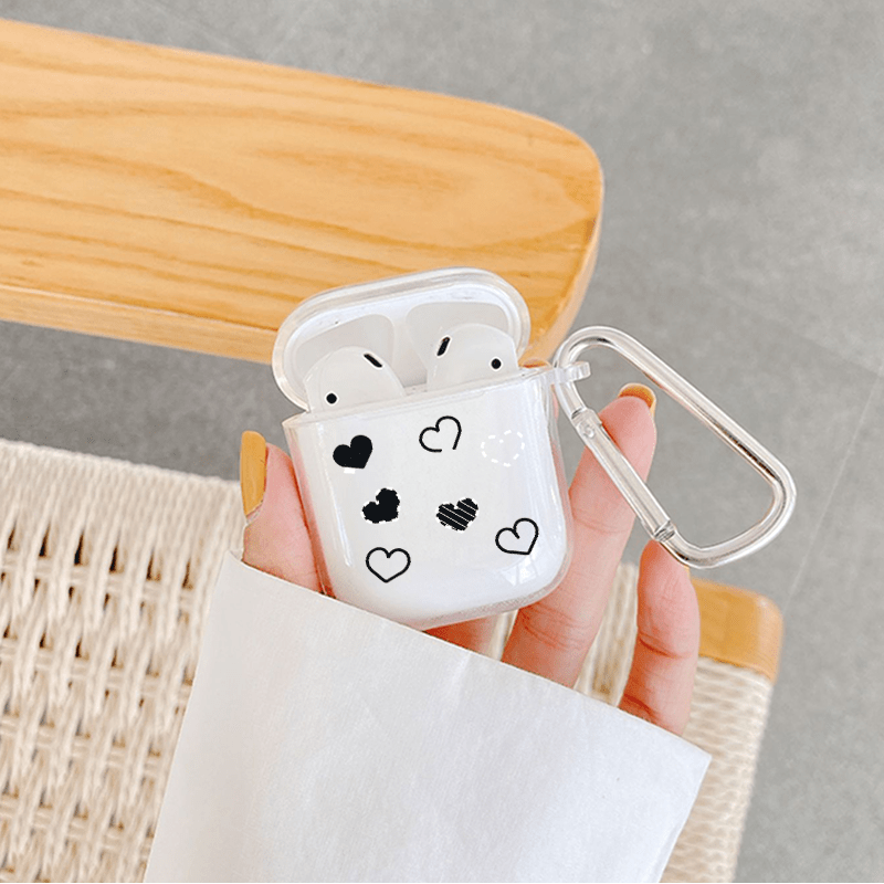 Love & Stars Graphic Pattern Headphone Case For Airpods1/2